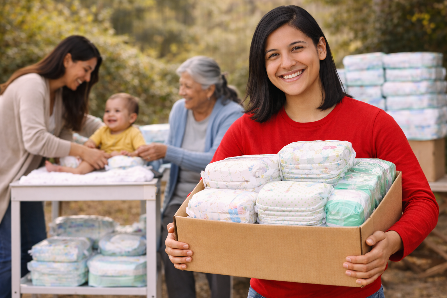 Donar pañales: cómo tu donación mejora la calidad de vida de niños y adultos mayores