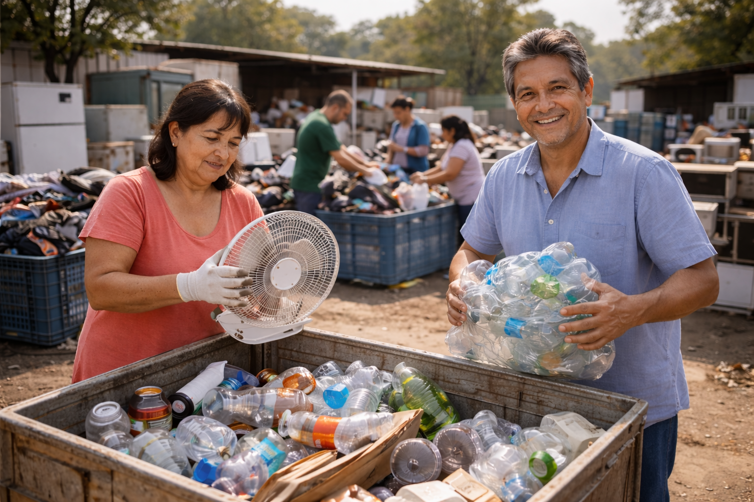 Reciclaje solidario: transforma residuos en oportunidades para todos